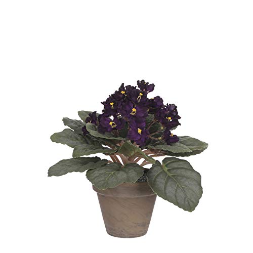 mica-decorations-saint-paulia-fleur-artificielle-violet-h20-cm image 2