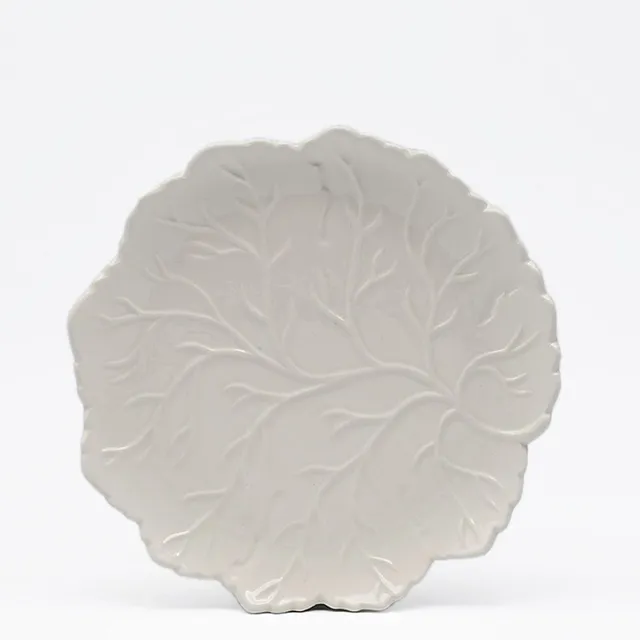 luisa-paix-o-vaisselle-assiette-c-ramique-folha-blanche-27cm image 1