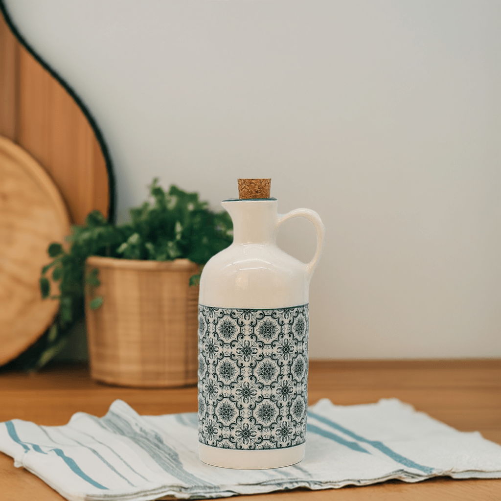 luisa-paix-o-padr-o-carafe-huile-c-ramique-verte-500-ml image 2