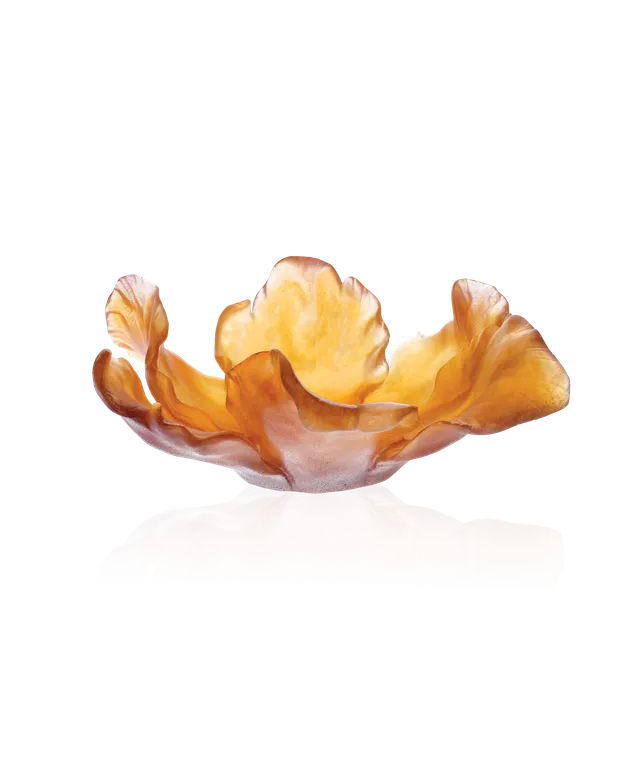 daum-tulipe-coupe-ambre-p-te-de-cristal image 1