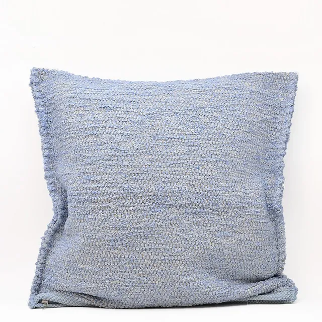 luisa-paix-o-housse-coussin-artisanale-60x60-bleu-ciel-lavable image 1