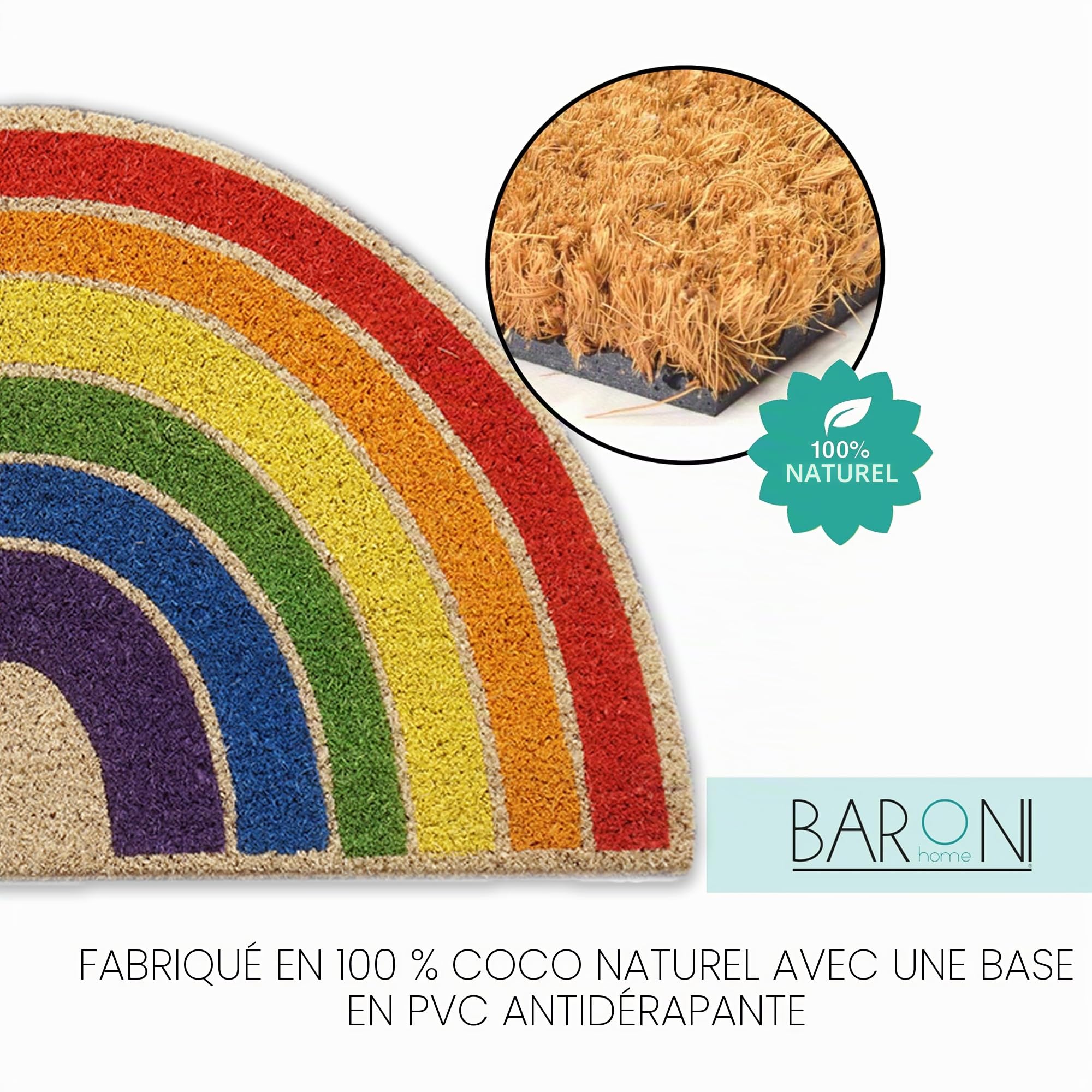 baroni-home-tessile-casa-paillasson-coco-arc-en-ciel-70x40-cm image 4