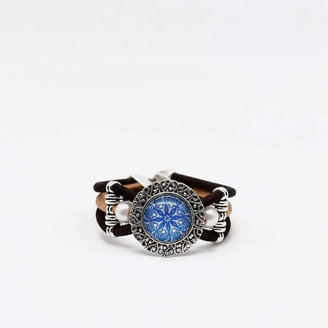 luisa-paix-o-azulejo-bracelet-li-ge-3-cordons-m-daillon-18cm image 1