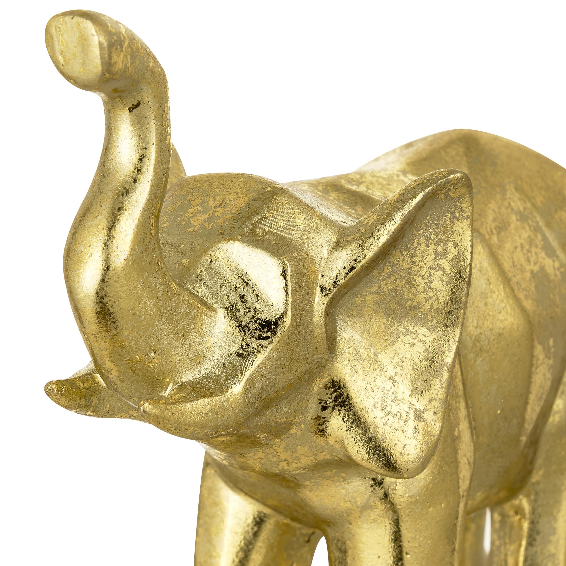 baroni-home-figurine-l-phant-r-sine-dor-e-16x7x14-cm image 2