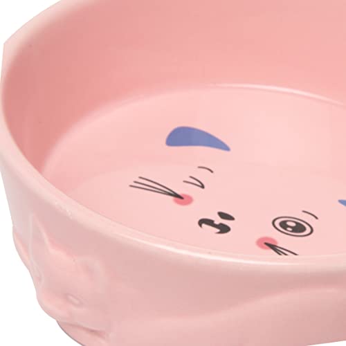 baroni-home-pet-bol-c-ramique-chat-rose-16x14x5-cm-acier image 6