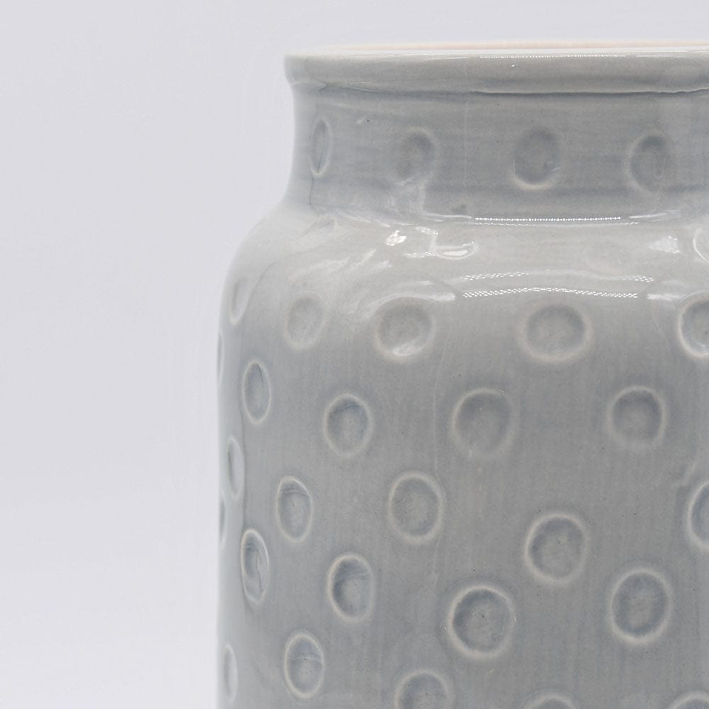 luisa-paix-o-d-coration-vase-c-ramique-gris-24-cm-fait-main image 3