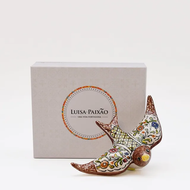 luisa-paix-o-coimbra-hirondelle-c-ramique-multicolore-coffret-12-cm image 1