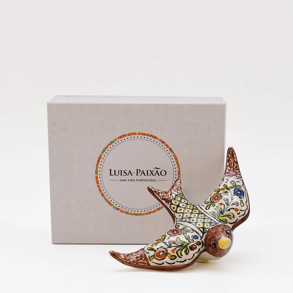luisa-paix-o-coimbra-hirondelle-c-ramique-multicolore-coffret-12-cm image 1