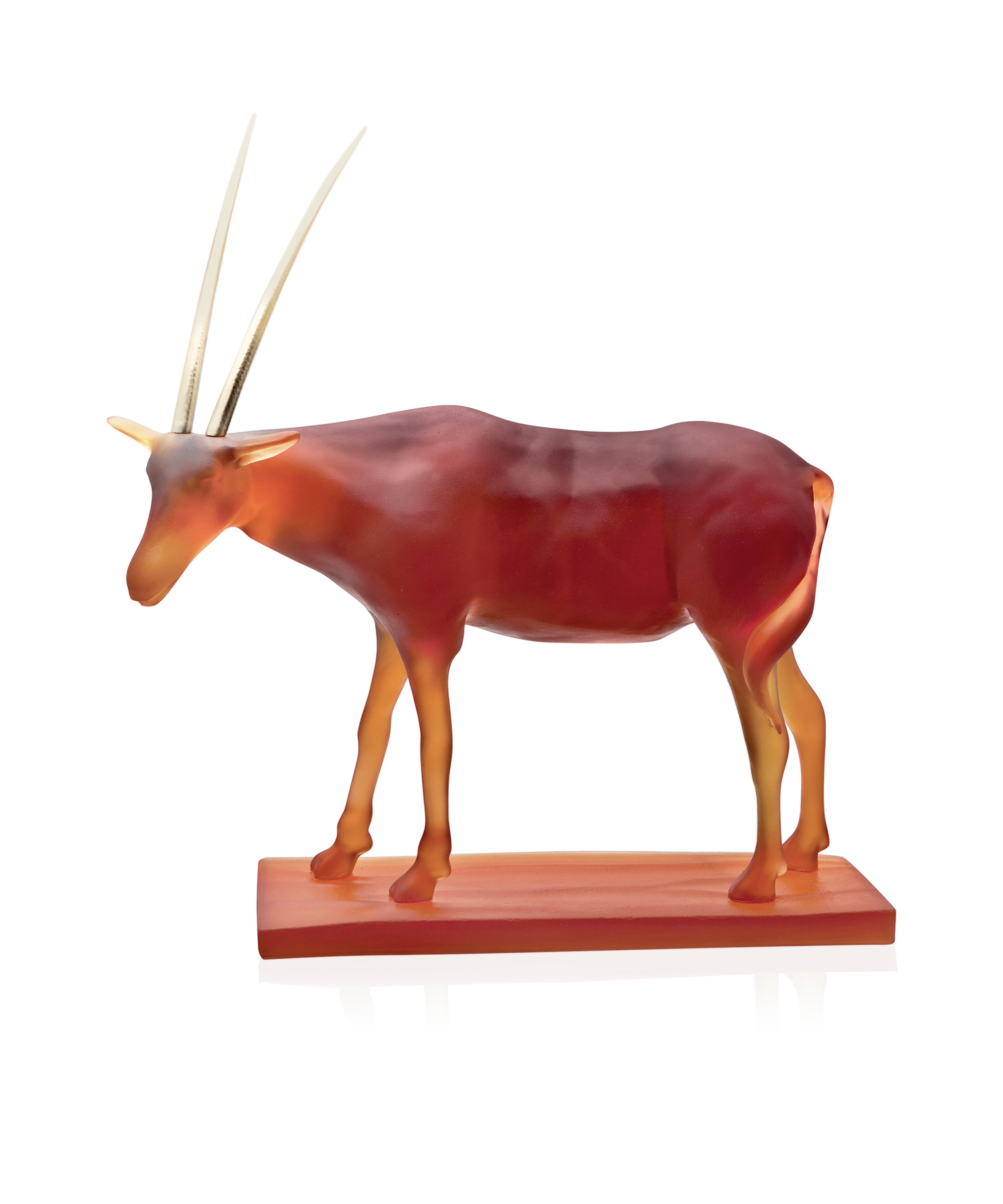 daum-univers-animalier-oryx-hicham-lahlou-sculpture-ambre-99-ex image 1