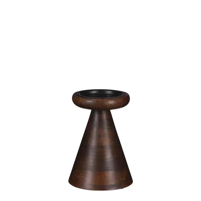 mica-limma-candleholder-bougeoir-marron-17x12-cm image 1