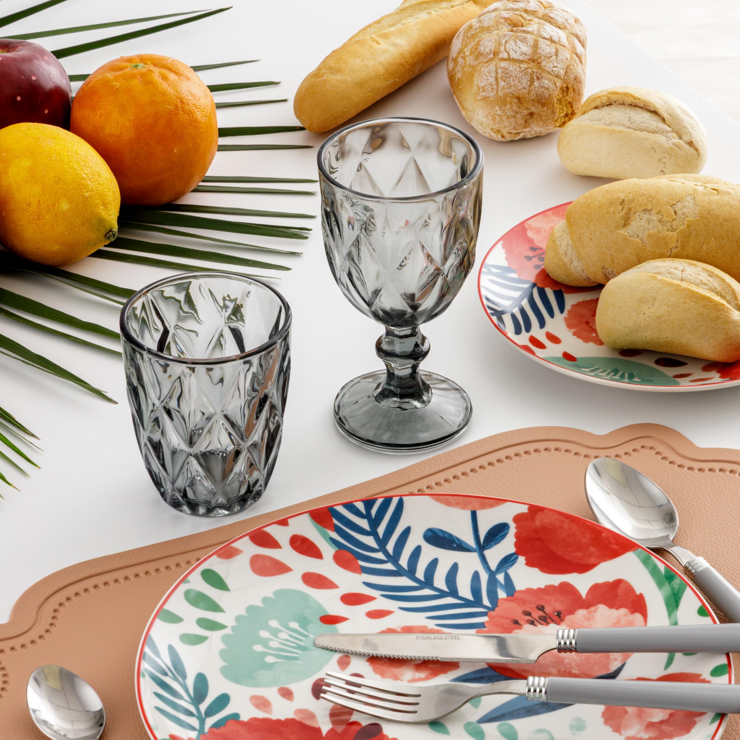baroni-home-cucina-lot-6-verres-diamant-fum-25-cl image 6