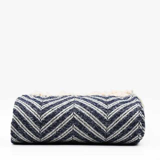 luisa-paix-o-espiga-plaid-coton-bleu-denim-200x135-cm image 1
