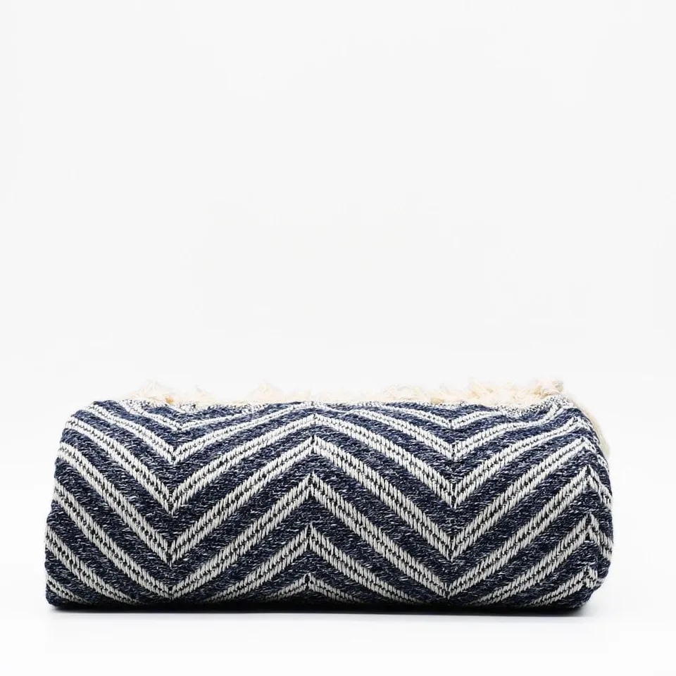 luisa-paix-o-espiga-plaid-coton-bleu-denim-200x135-cm image 1