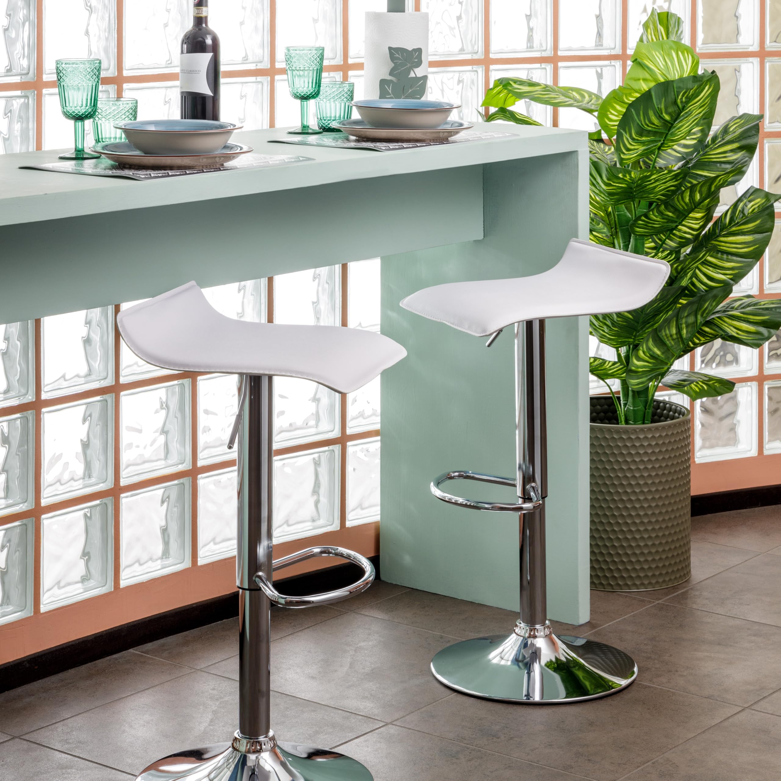 baroni-home-sedie-tabouret-bar-blanc-r-glable-59-79-cm image 7