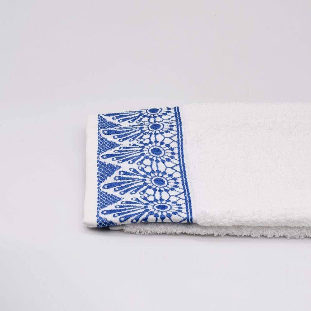 luisa-paix-o-linge-portugal-parure-de-bain-coton-blanc-bleu image 2