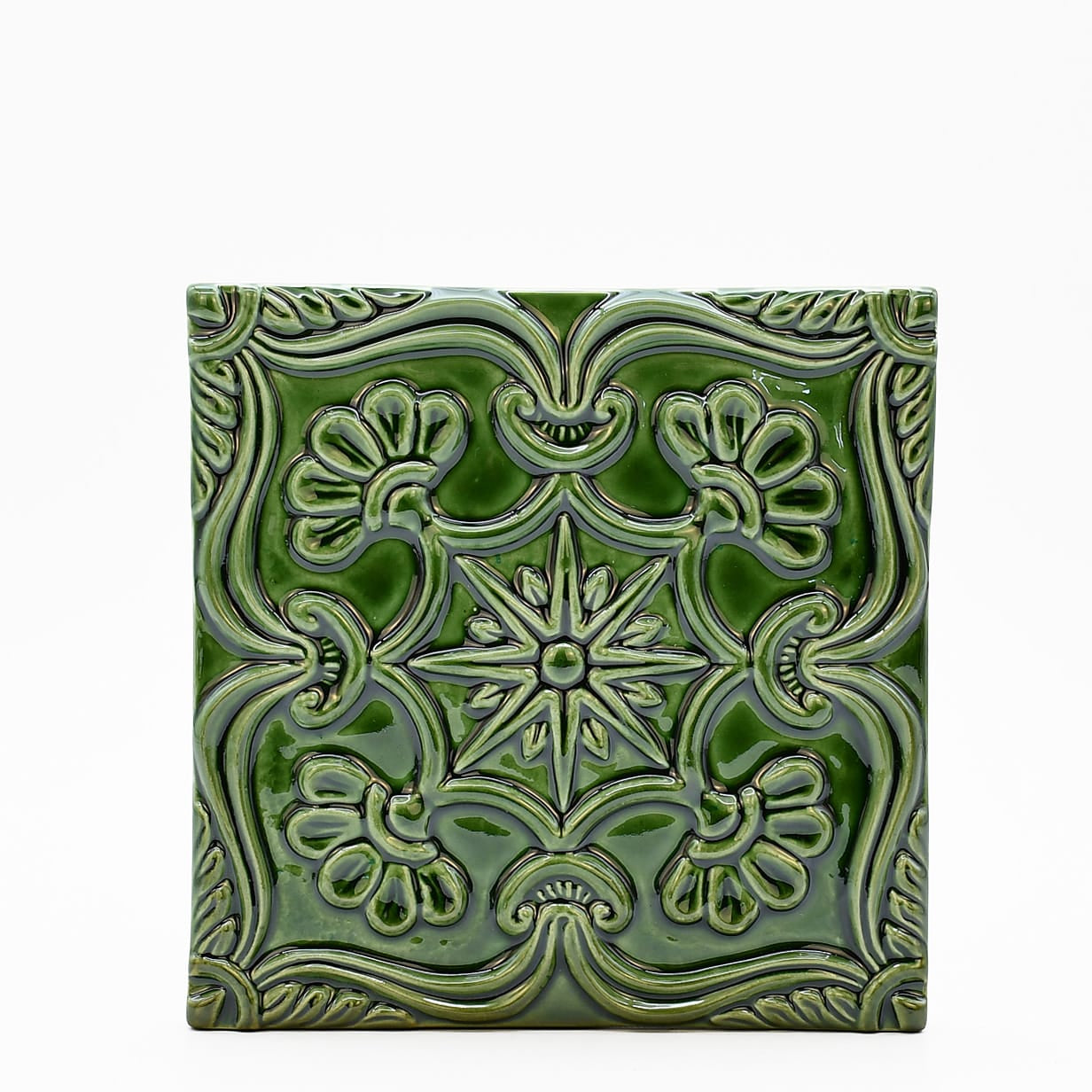 luisa-paix-o-padr-o-azulejo-relief-15x15-cm-c-ramique-maill-e image 1