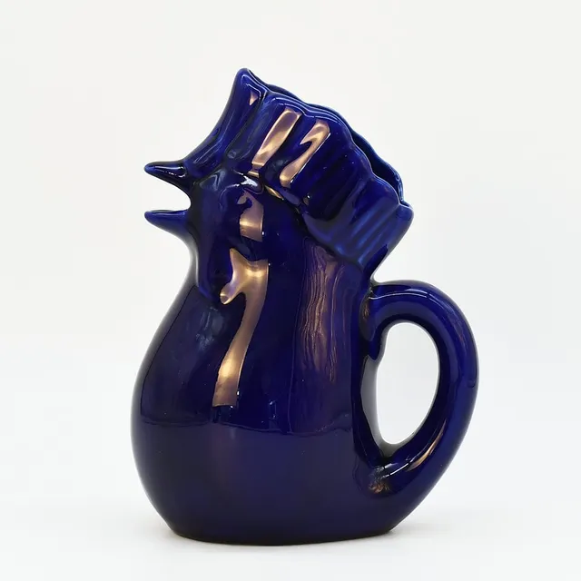luisa-paix-o-carafe-coq-bleue-c-ramique-1l-vase image 1