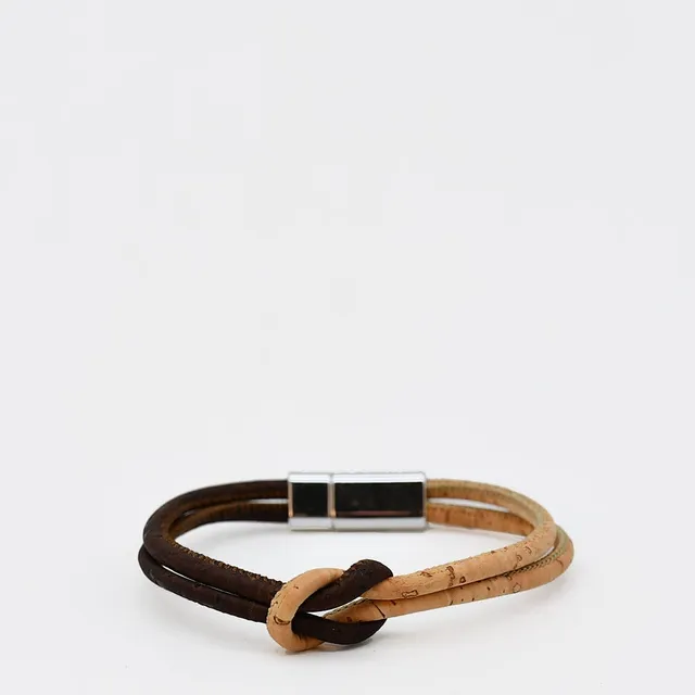 luisa-paix-o-bracelet-li-ge-bicolore-20cm-magn-tique-vegan image 1