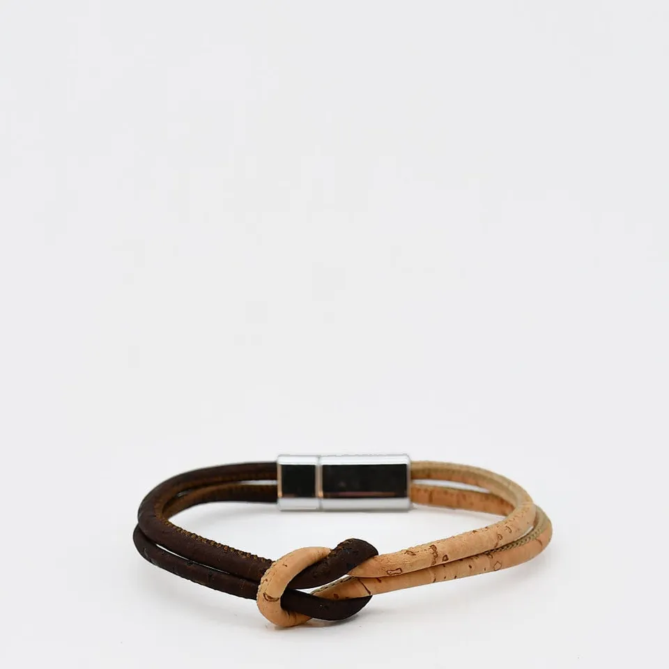 luisa-paix-o-bracelet-li-ge-bicolore-20cm-magn-tique-vegan image 1