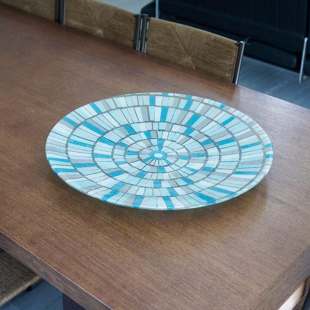 luisa-paix-o-marinha-grande-grand-plat-verre-fusionn-bleu-50cm image 2
