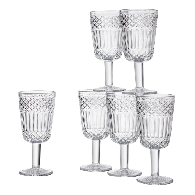 baroni-home-cucina-fl-te-verre-transparent-lot-de-6-25-cl image 1