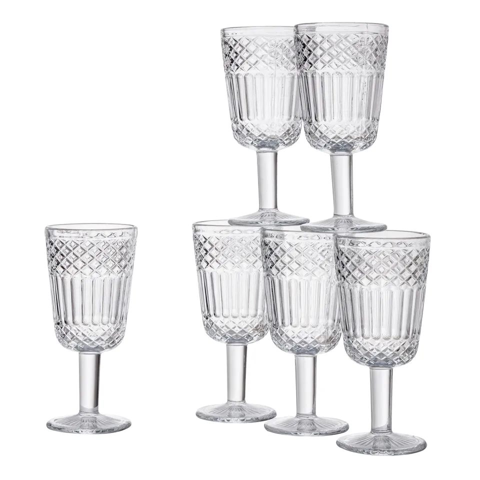 baroni-home-cucina-fl-te-verre-transparent-lot-de-6-25-cl image 1