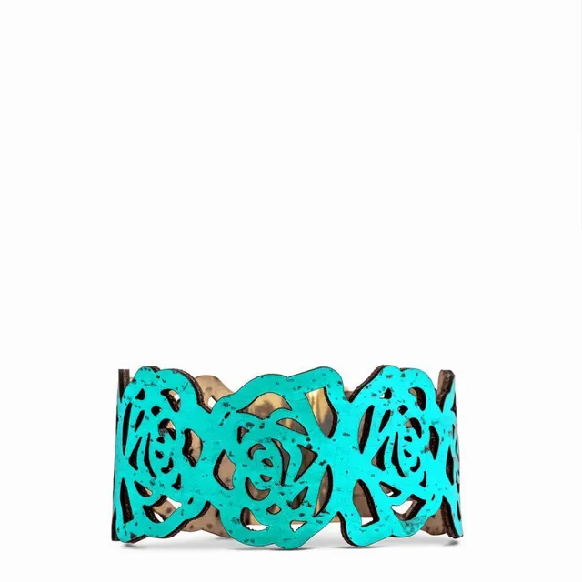 luisa-paix-o-bijoux-du-portugal-bracelet-li-ge-rosa-turquoise image 1