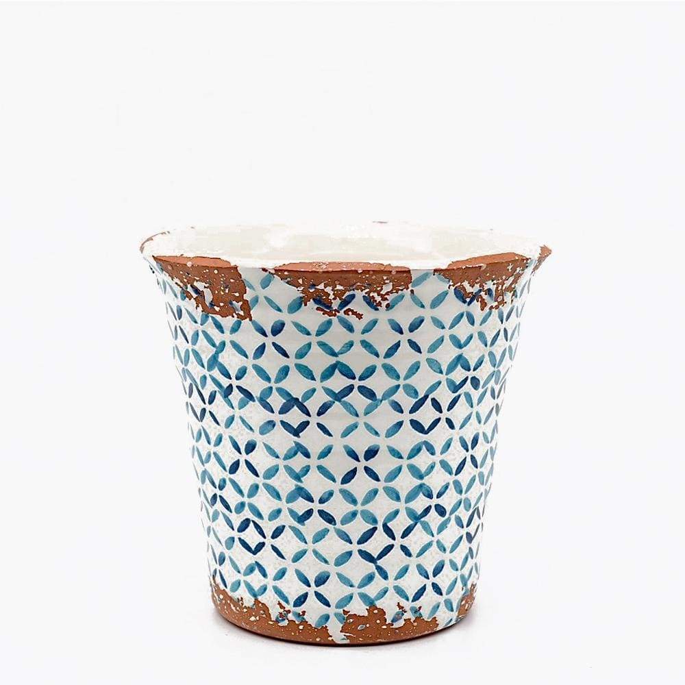 luisa-paix-o-alentejo-cache-pot-terre-cuite-15-cm-turquoise image 1