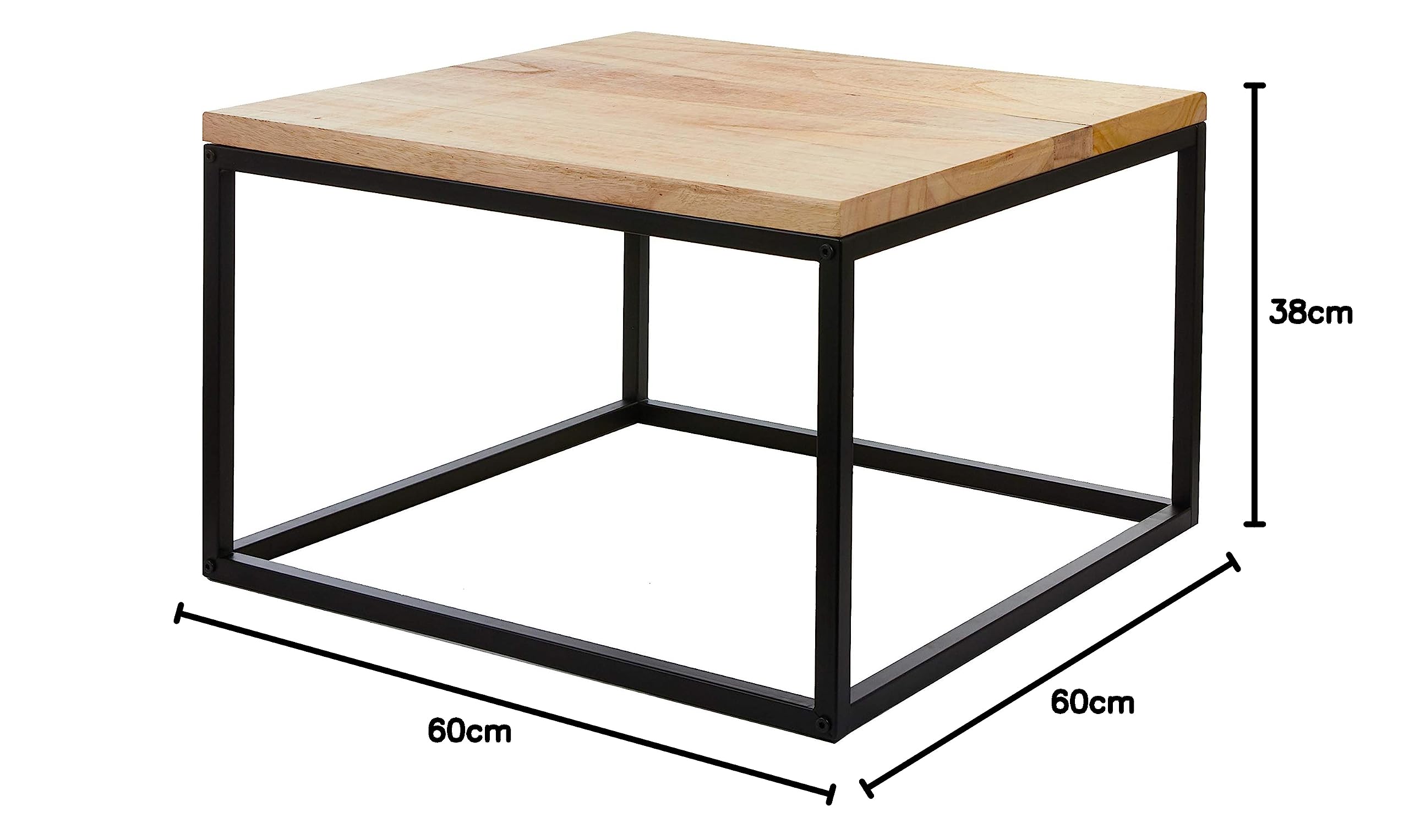 mica-decorations-oskar-table-basse-noire-60x60x38-cm-m-tal-bois image 3