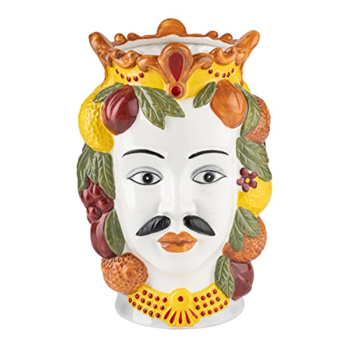 baroni-home-t-te-moro-regina-cactus-porcelaine-20-cm image 4