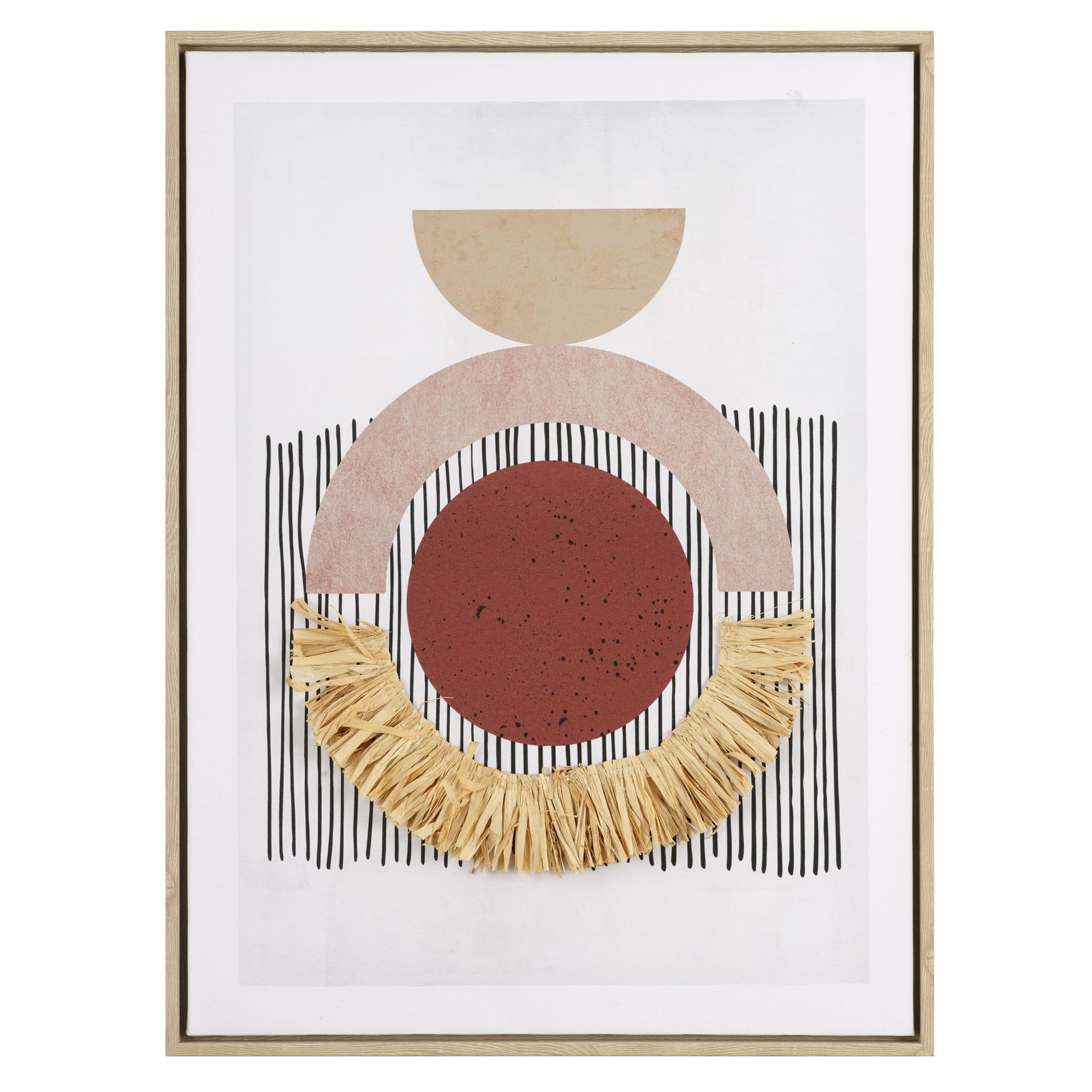 baroni-home-quadri-tableau-toile-abstrait-paille-lot-de-2-45x60 image 3