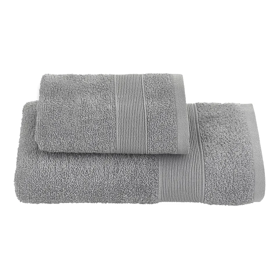 baroni-home-tessile-bagno-lot-2-serviettes-visage-invit-gris-coton image 1