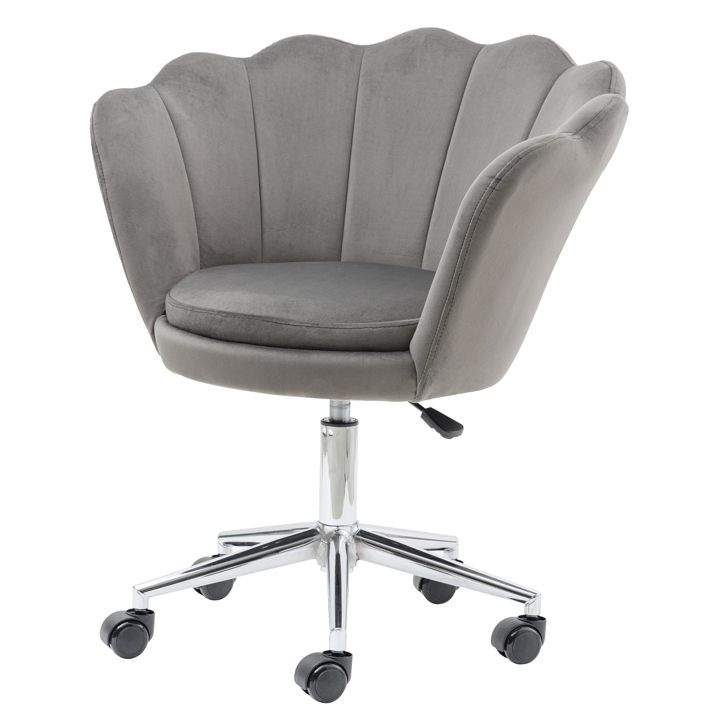 baroni-home-sedie-fauteuil-de-bureau-velours-rose-poudr-pivotant image 8