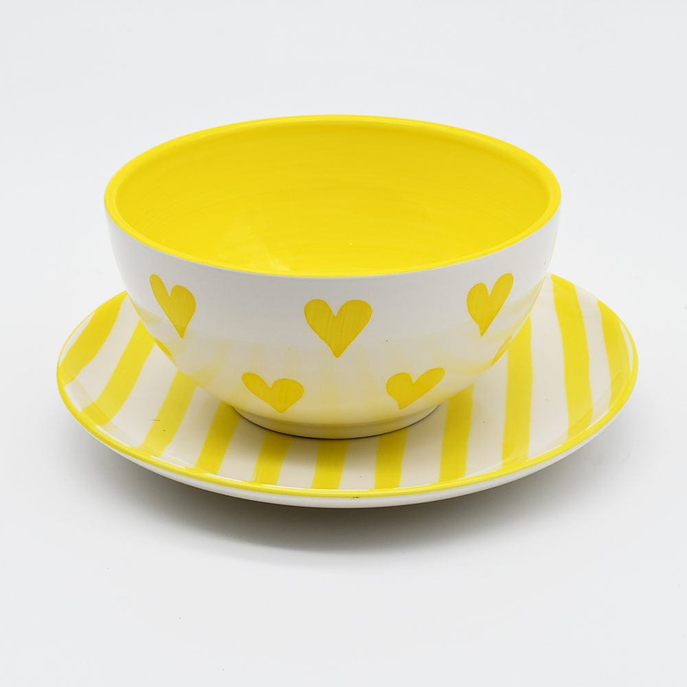 luisa-paix-o-namorados-bol-c-ramique-artisanale-jaune-15-cm image 3