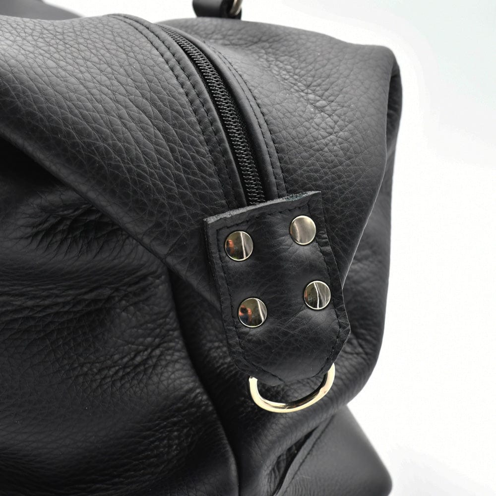luisa-paix-o-sac-voyage-cuir-noir-47cm-cabine-week-end image 6