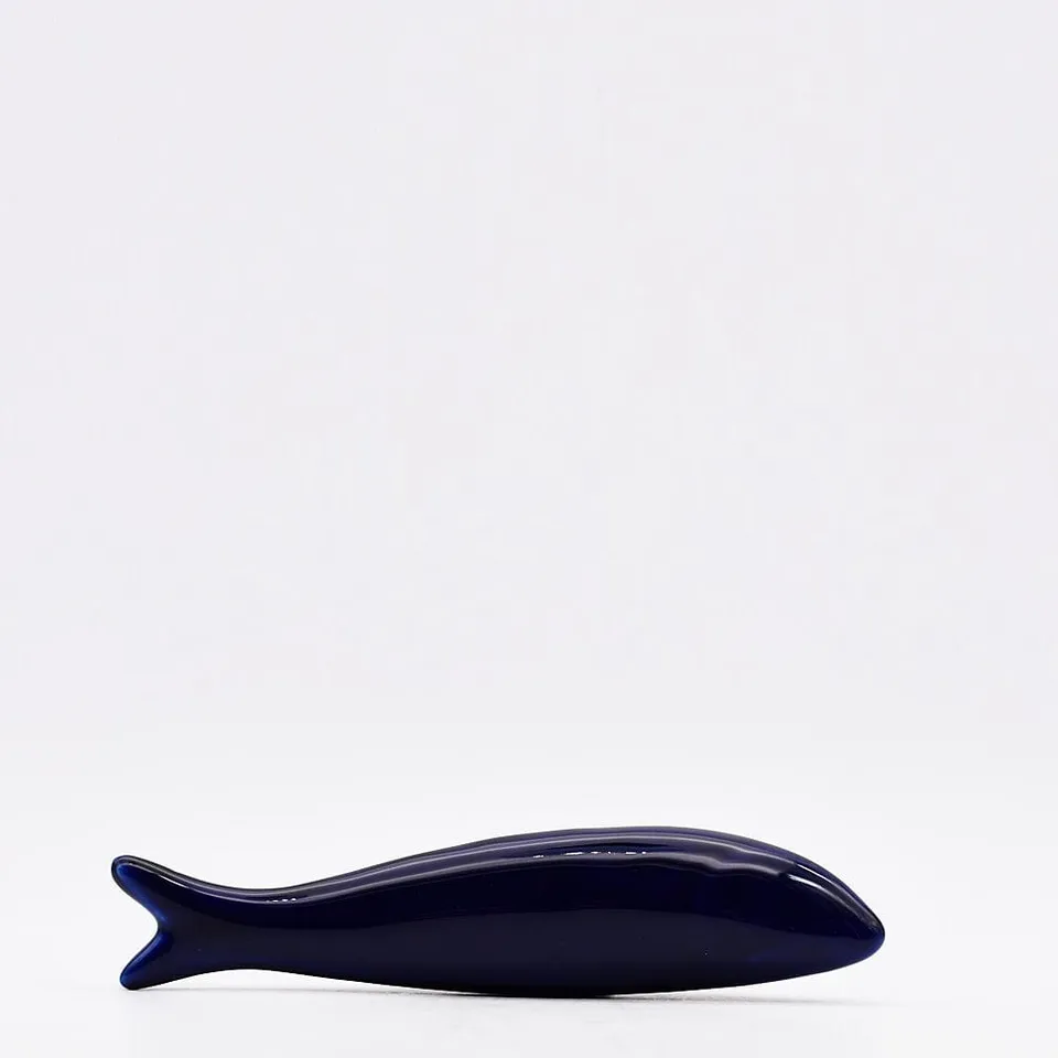 luisa-paix-o-sardine-lisse-c-ramique-bleu-cobalt-20-cm image 1