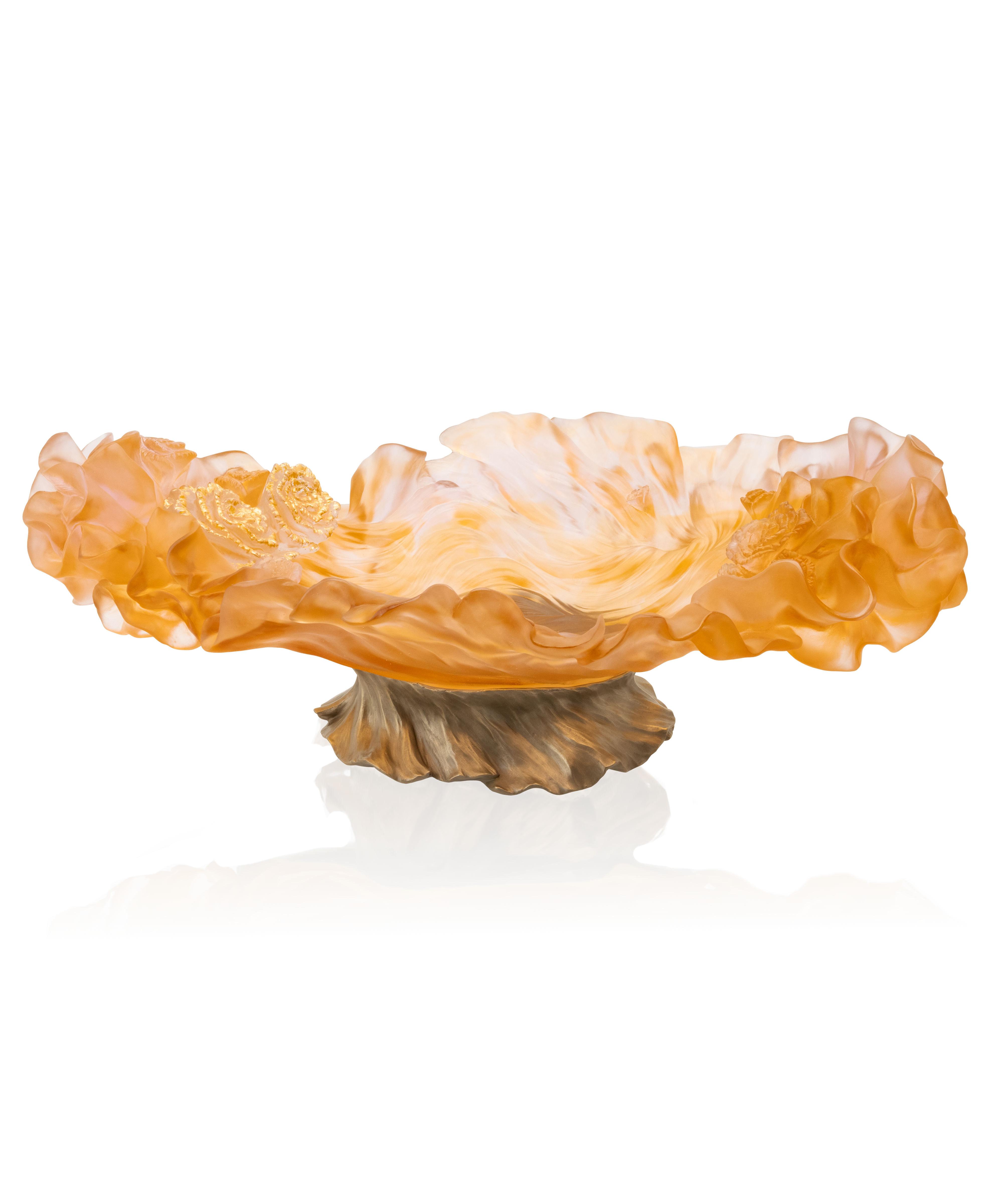daum-rose-royale-centre-de-table-cristal-prestige-99-ex image 1