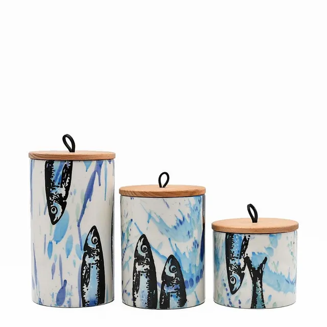 luisa-paix-o-sardinhas-bo-te-cuisine-c-ramique-21cm-motifs image 1