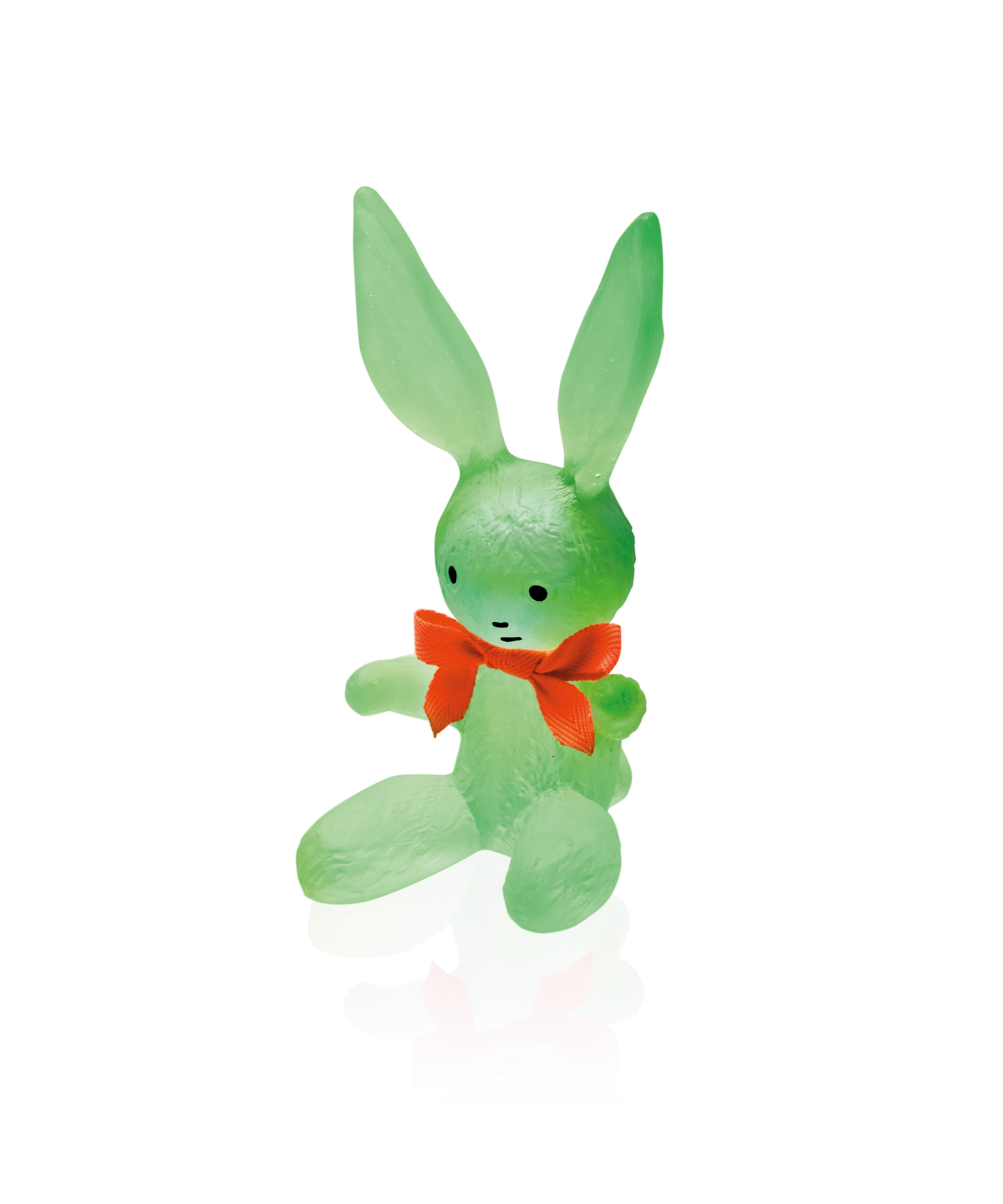daum-art-cristal-pinpin-vert-serge-mansau-sculpture image 1