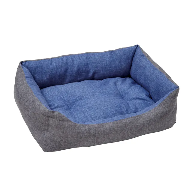 baroni-home-pet-lit-chien-s-gris-bleu-45x60-cm-lavable image 1