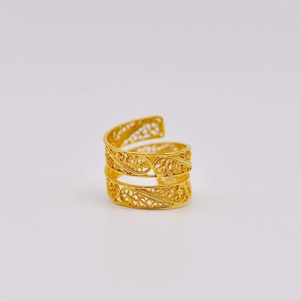 luisa-paix-o-serpente-bague-filigrane-argent-2-tours image 2