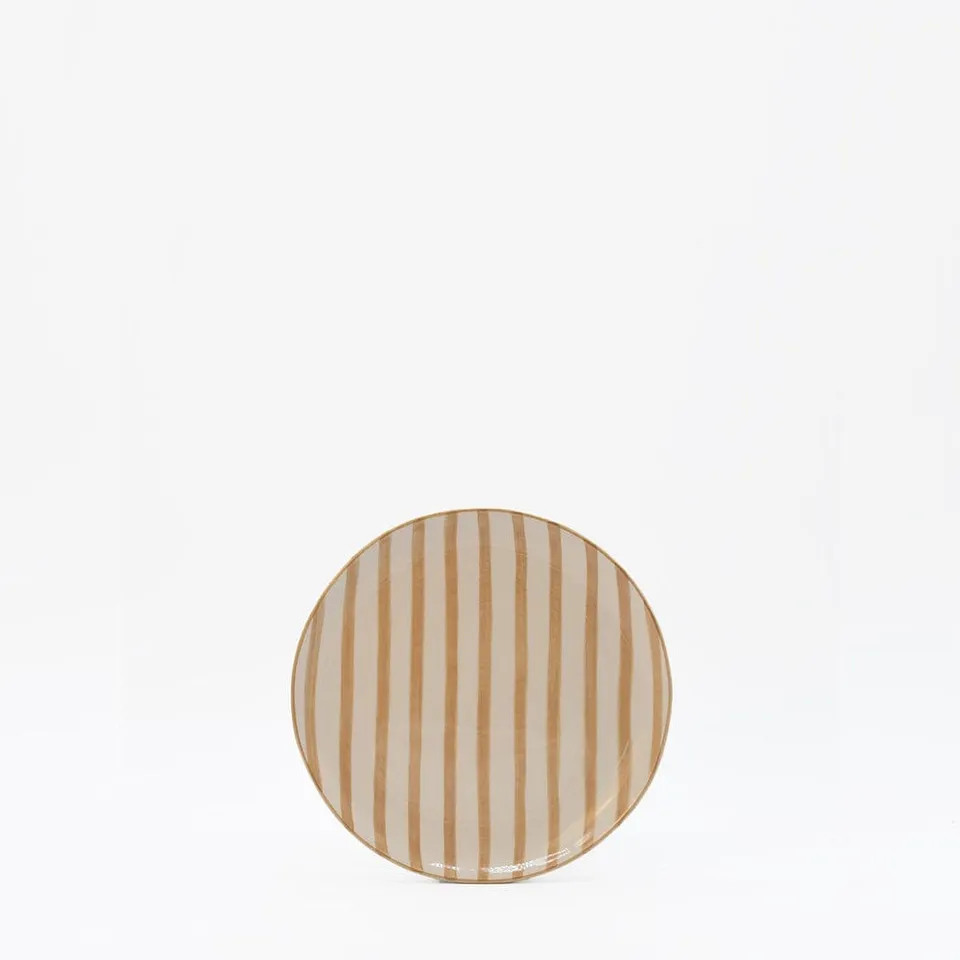 luisa-paix-o-costa-nova-mar-assiette-15cm-moka-ray-e-c-ramique image 1