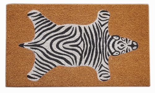 baroni-home-tessile-casa-paillasson-cuir-z-bre-70x40-cm-coco image 5