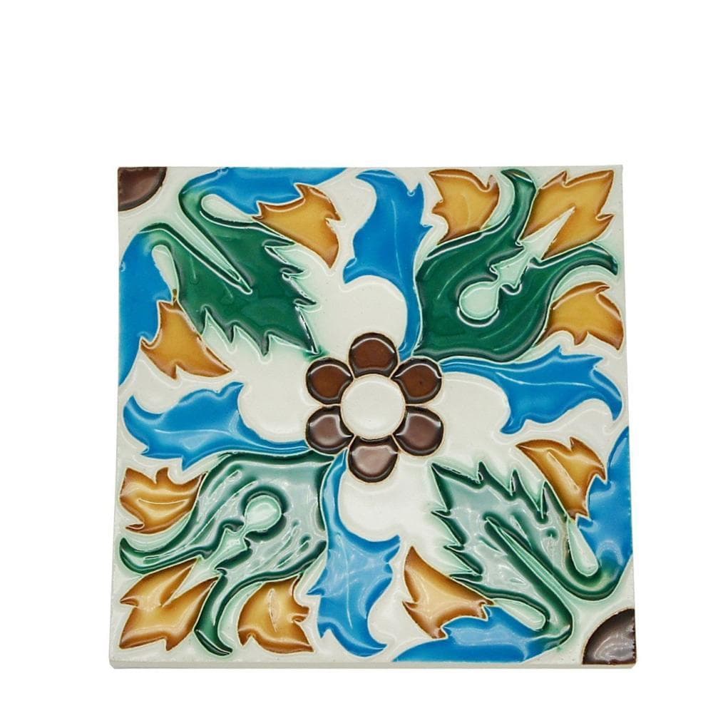 luisa-paix-o-hispano-maure-azulejo-relief-14x14cm image 1