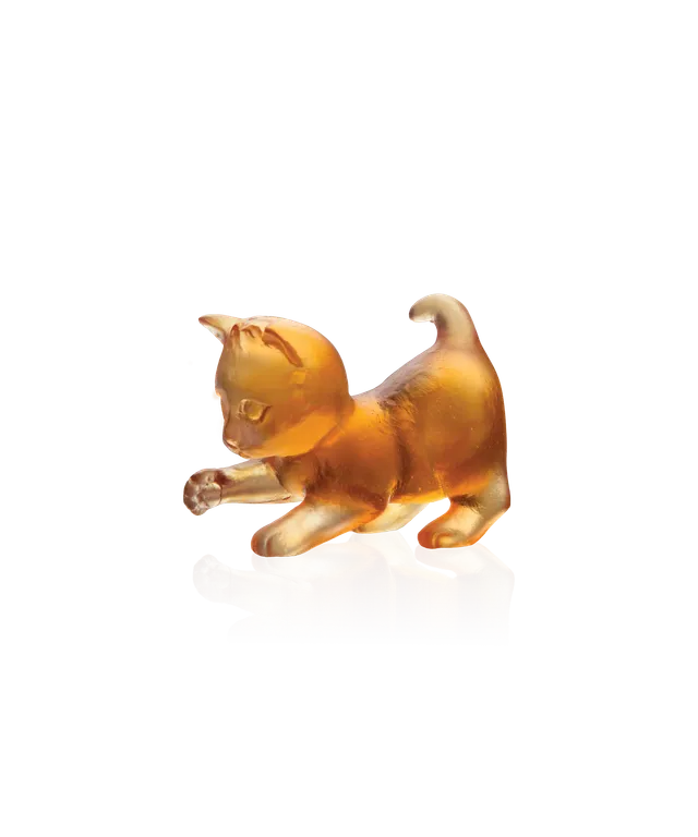 daum-mini-chaton-joueur-sculpture-cristal image 1