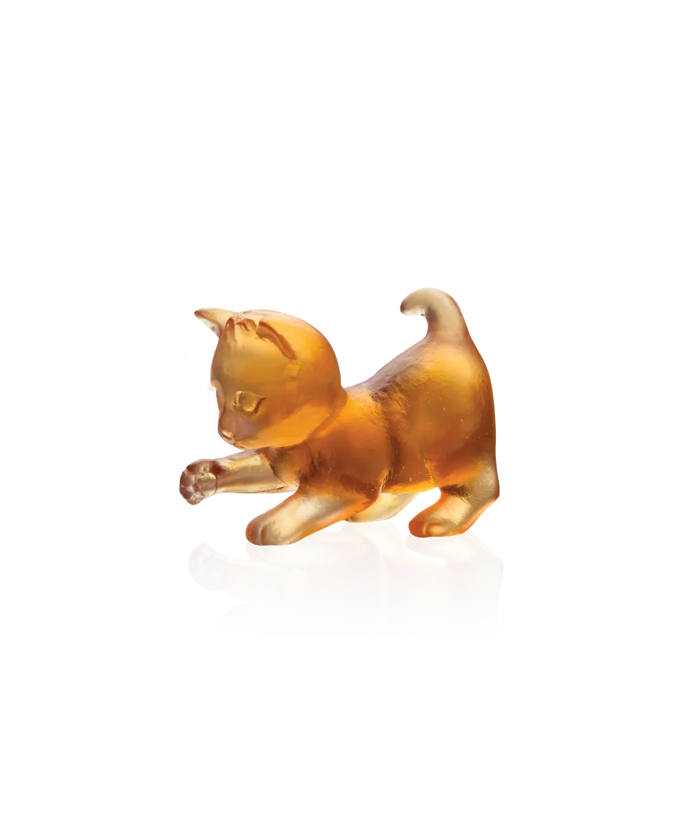daum-mini-chaton-joueur-sculpture-cristal image 1