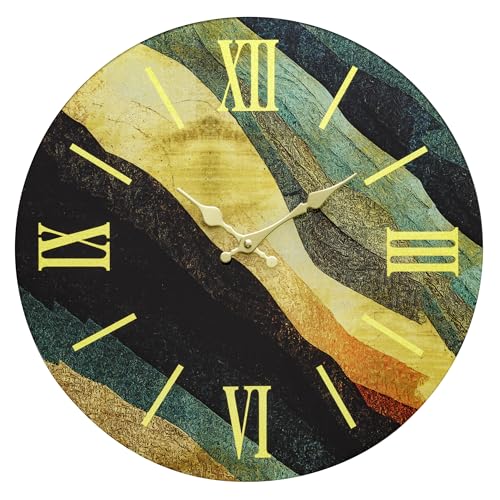 baroni-home-orologi-horloge-murale-43-cm-marbre-miroir-silencieuse image 8