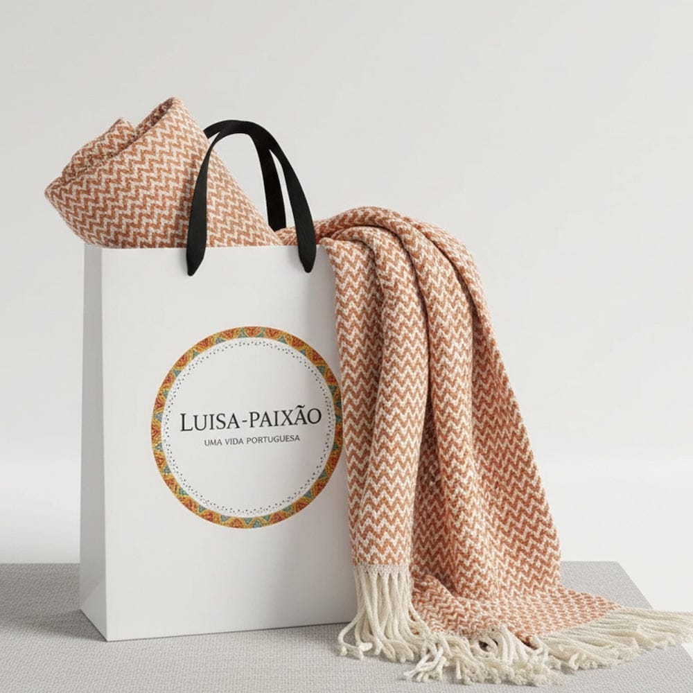 luisa-paix-o-ondas-plaid-coton-terracotta-180x130-frang image 3