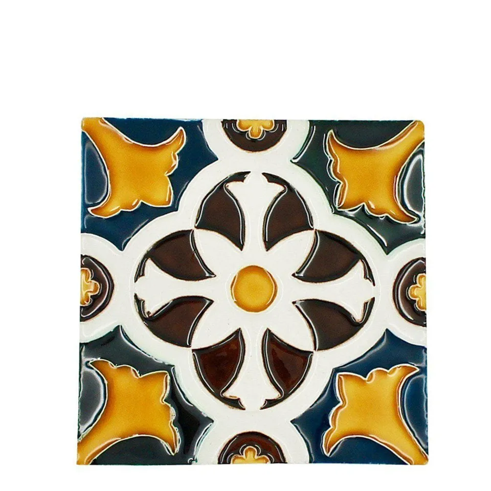 luisa-paix-o-azulejos-carreau-azulejo-relief-14x14-cm image 1