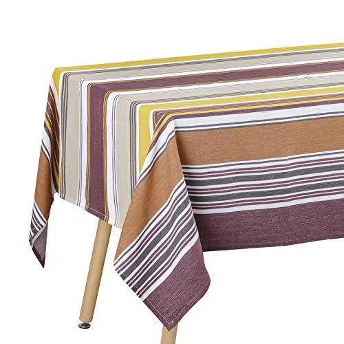 baroni-home-cucina-nappe-coton-rayures-bordeaux-145x245-cm image 6